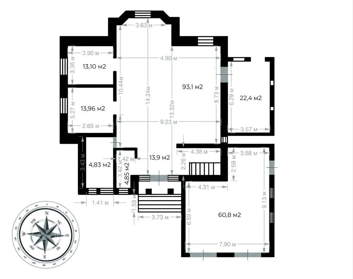 7-комнатная 576.9 м2 в ЖК undefined корпус null этаж null