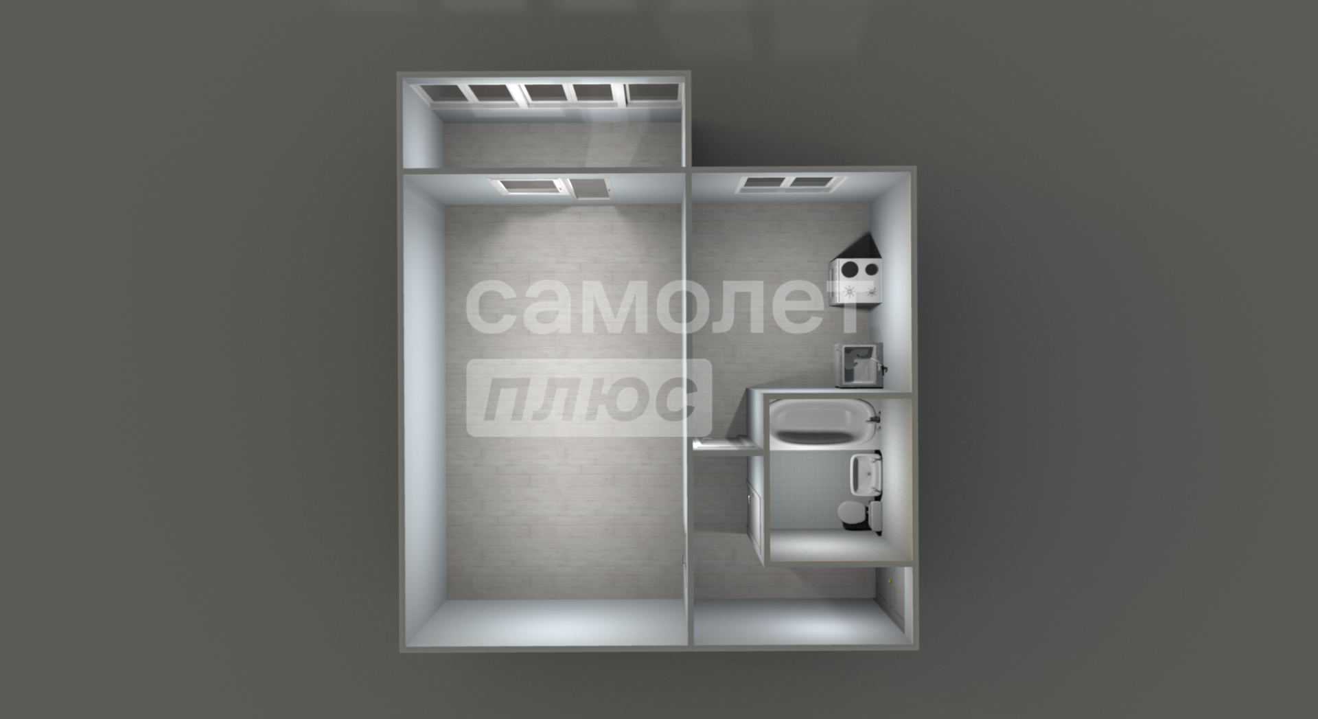 1-комнатная 31.3 м2 в ЖК undefined корпус null этаж 4