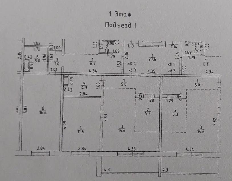 1-комнатная 40.8 м2 в ЖК undefined корпус null этаж 1