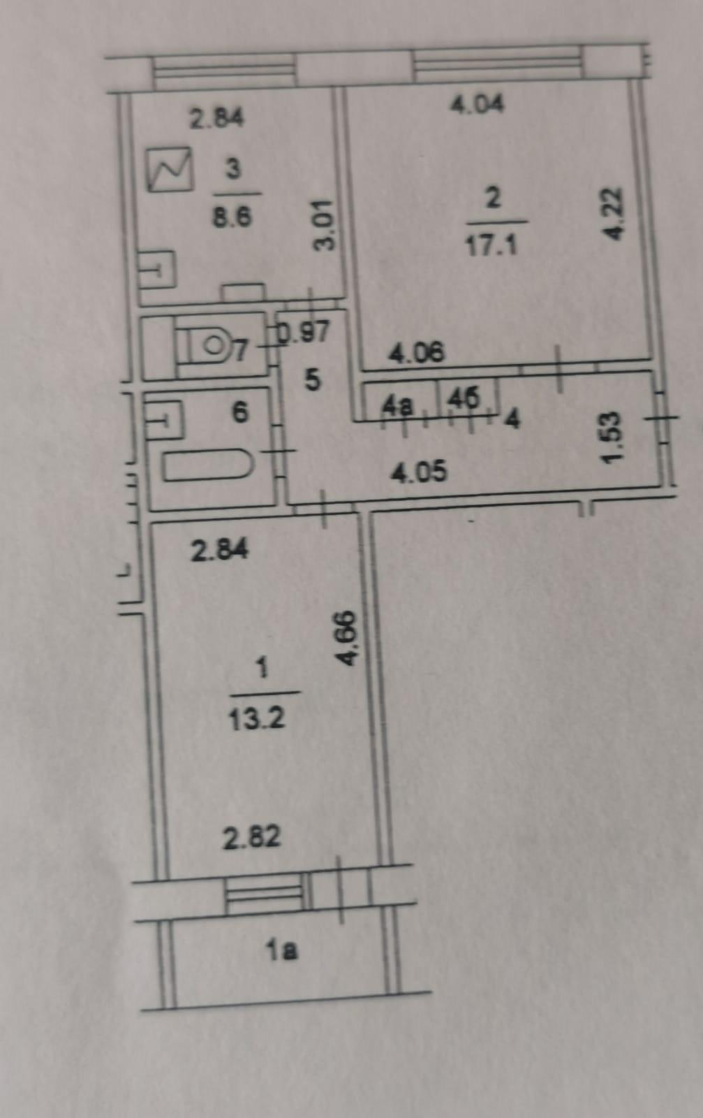 2-комнатная 51.6 м2 в ЖК undefined корпус null этаж 10