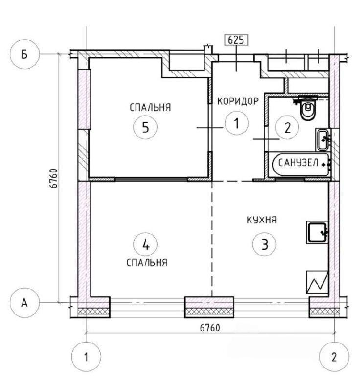 1-комнатная 40.4 м2 в ЖК undefined корпус null этаж 25