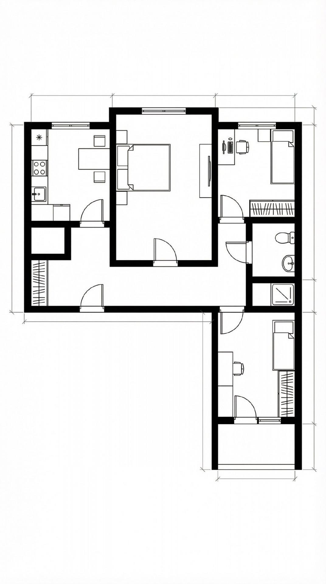 3-комнатная 64.1 м2 в ЖК undefined корпус null этаж 5