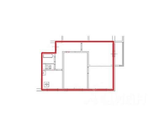 3-комнатная 49.7 м2 в ЖК undefined корпус null этаж 5