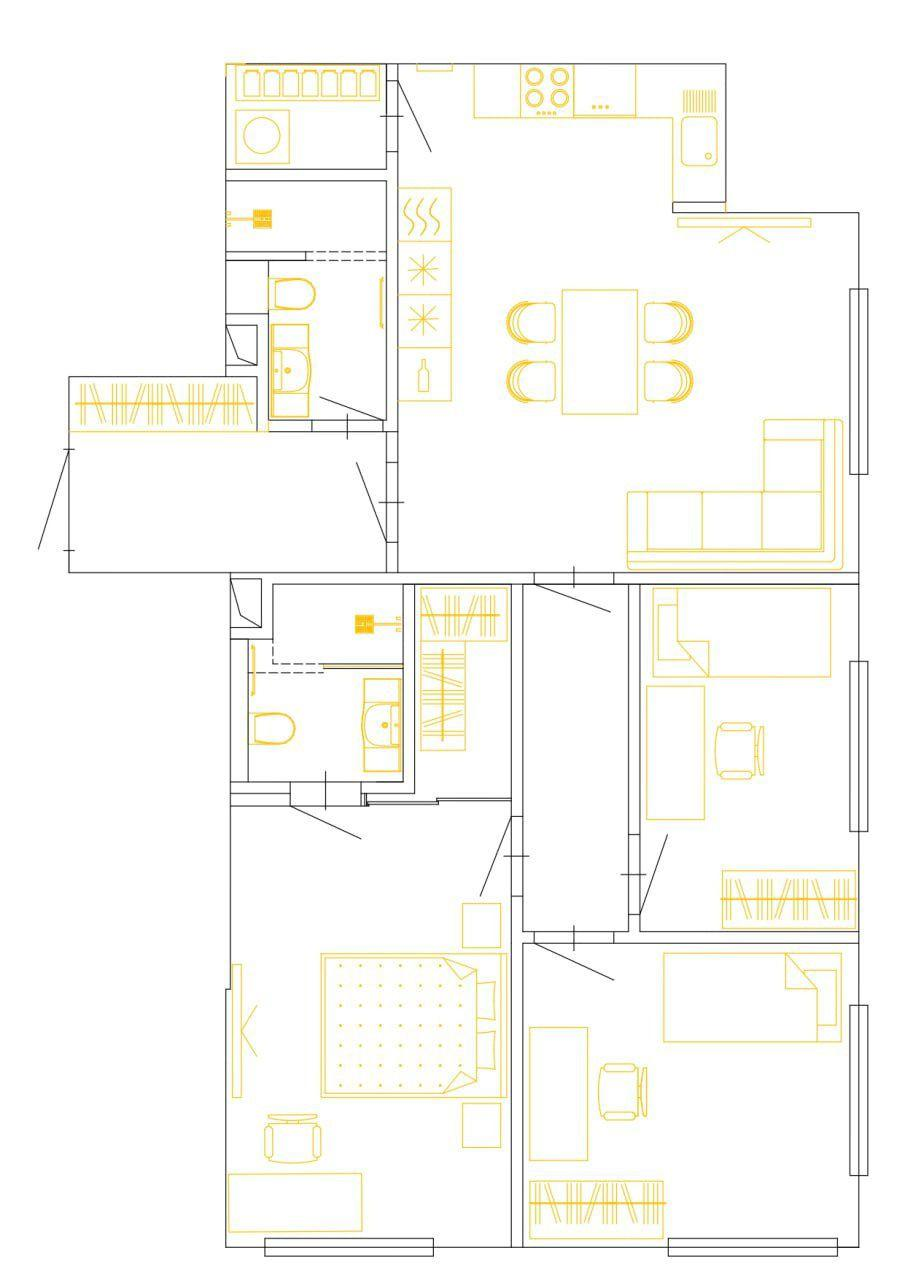 4-комнатная 93.1 м2 в ЖК undefined корпус null этаж 30