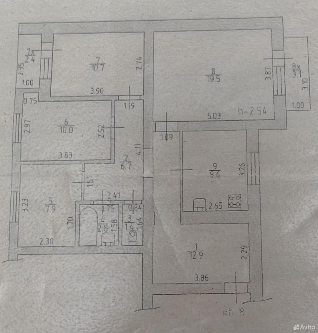 4-комнатная 86 м2 в ЖК undefined корпус null этаж 2
