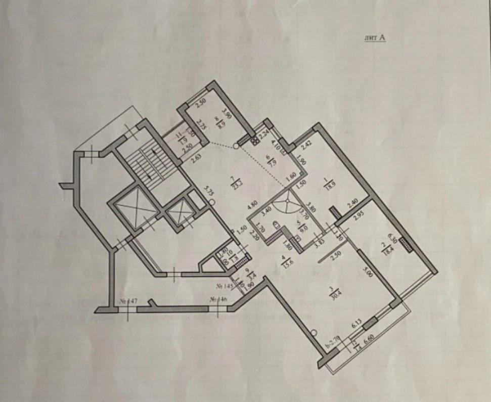 3-комнатная 137.5 м2 в ЖК undefined корпус null этаж 17