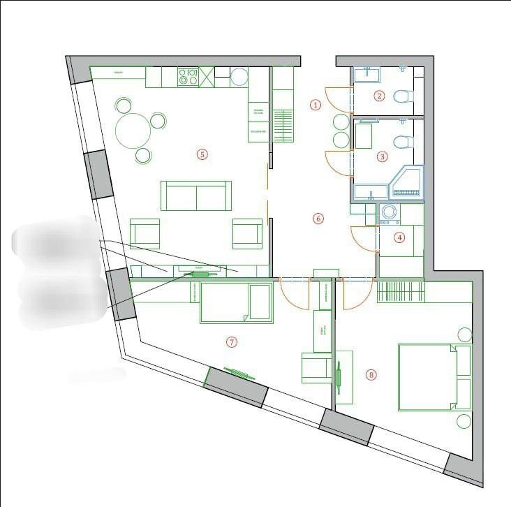 3-комнатная 82.4 м2 в ЖК undefined корпус null этаж 24
