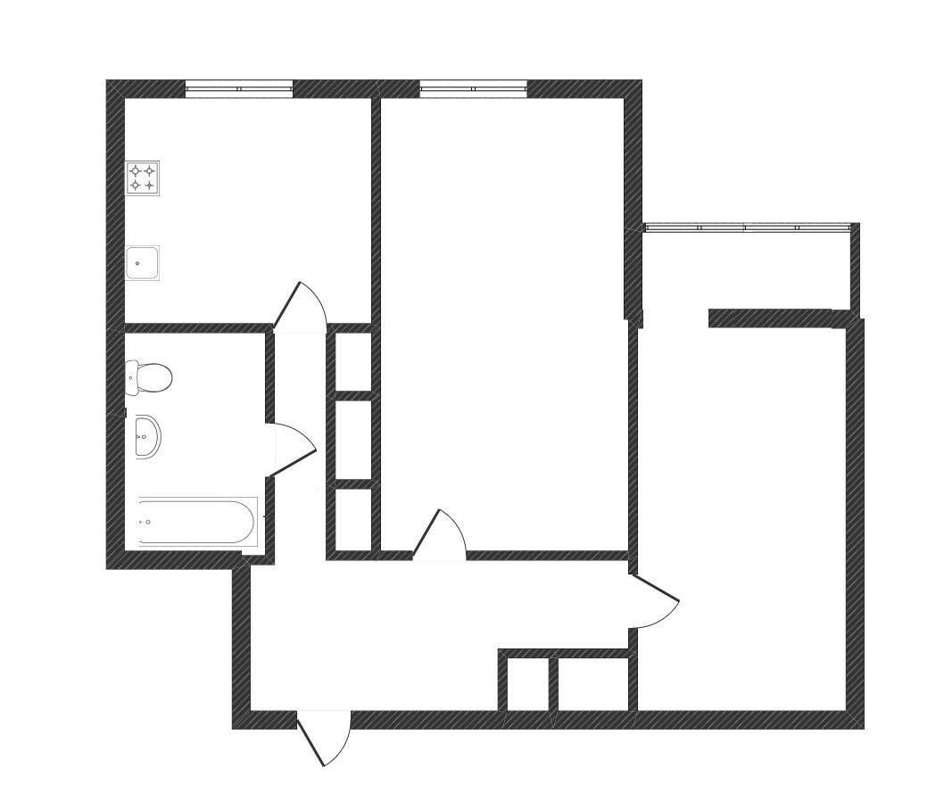 2-комнатная 52.5 м2 в ЖК undefined корпус null этаж 1