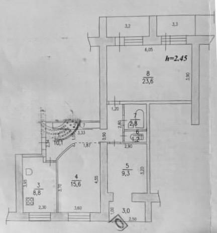3-комнатная 73.1 м2 в ЖК undefined корпус null этаж 6