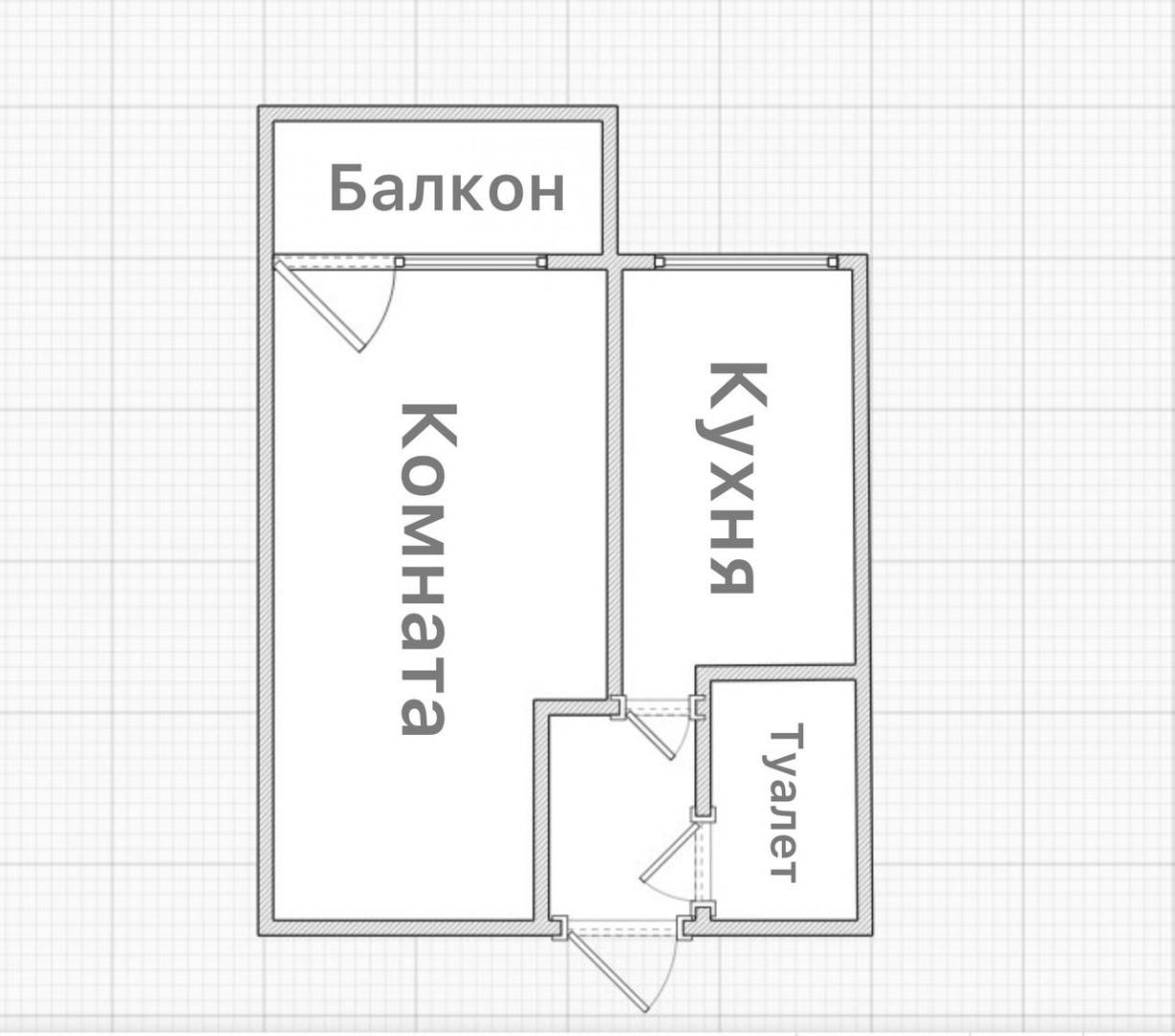 1-комнатная 32.4 м2 в ЖК undefined корпус null этаж 9
