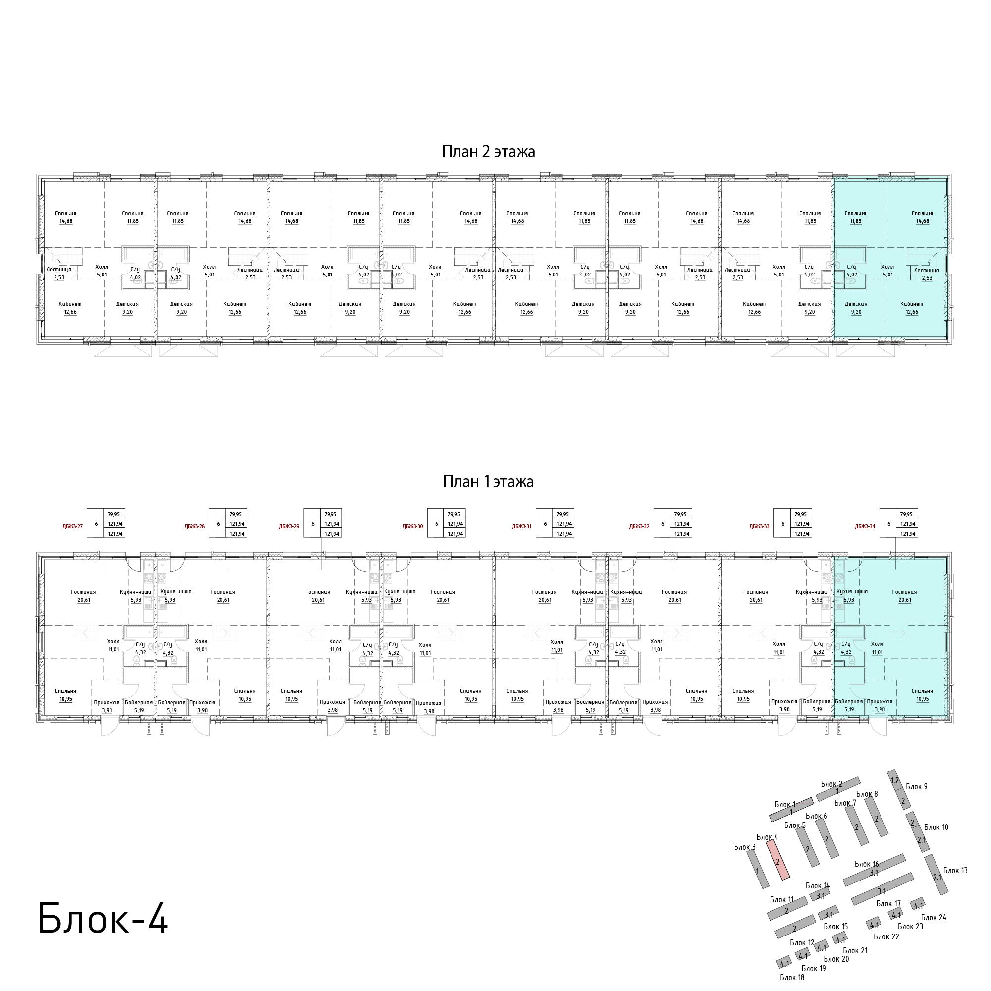 6-комнатная 121 м2 в ЖК Эко Усадьба Троицкое корпус null этаж 1