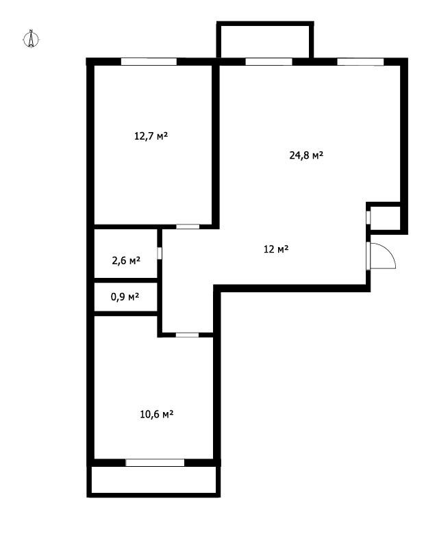3-комнатная 64 м2 в ЖК undefined корпус null этаж 9