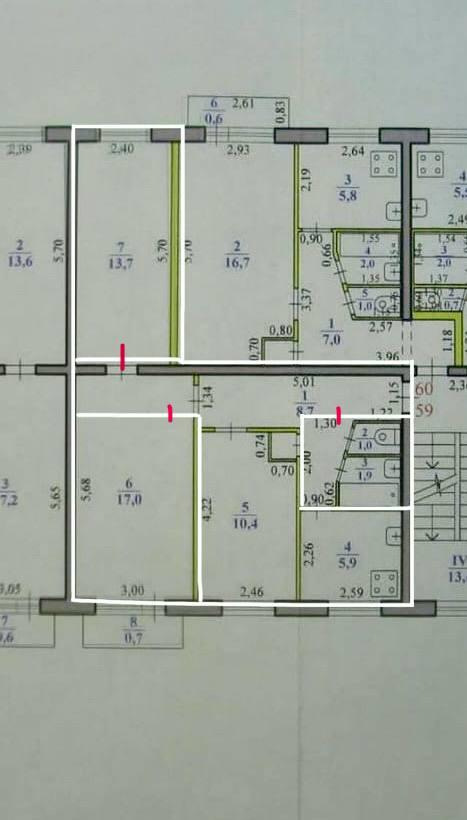 2-комнатная 60.1 м2 в ЖК undefined корпус null этаж 3