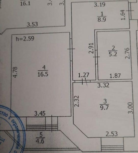 1-комнатная 41 м2 в ЖК undefined корпус null этаж -2