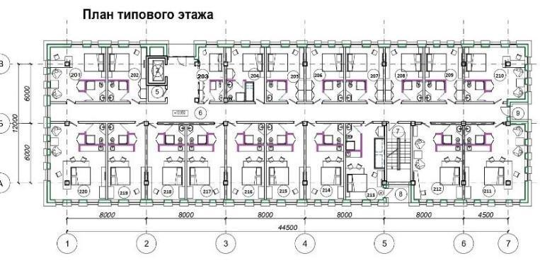 1-комнатная 20.5 м2 в ЖК undefined корпус null этаж 3