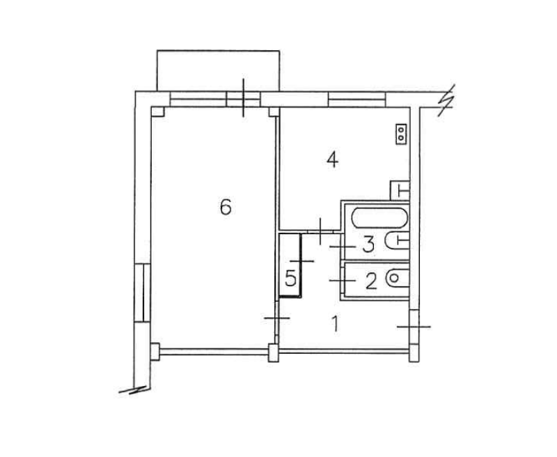 1-комнатная 35 м2 в ЖК undefined корпус null этаж 2