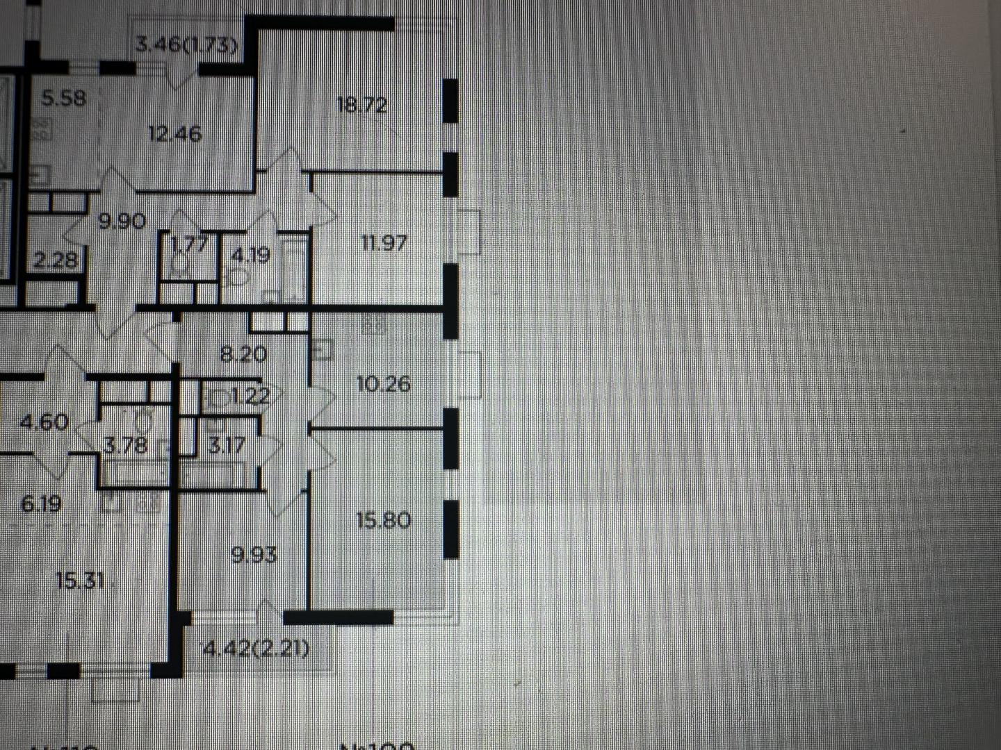 2-комнатная 51.6 м2 в ЖК undefined корпус null этаж 12