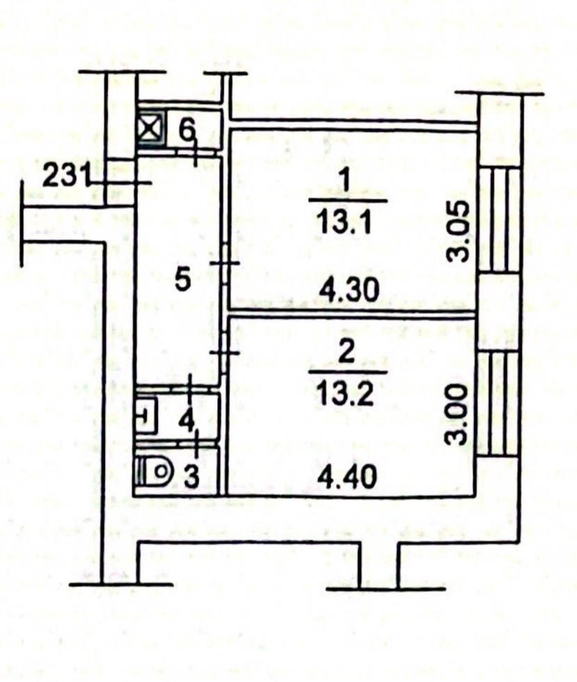 2-комнатная 36.3 м2 в ЖК undefined корпус null этаж 8