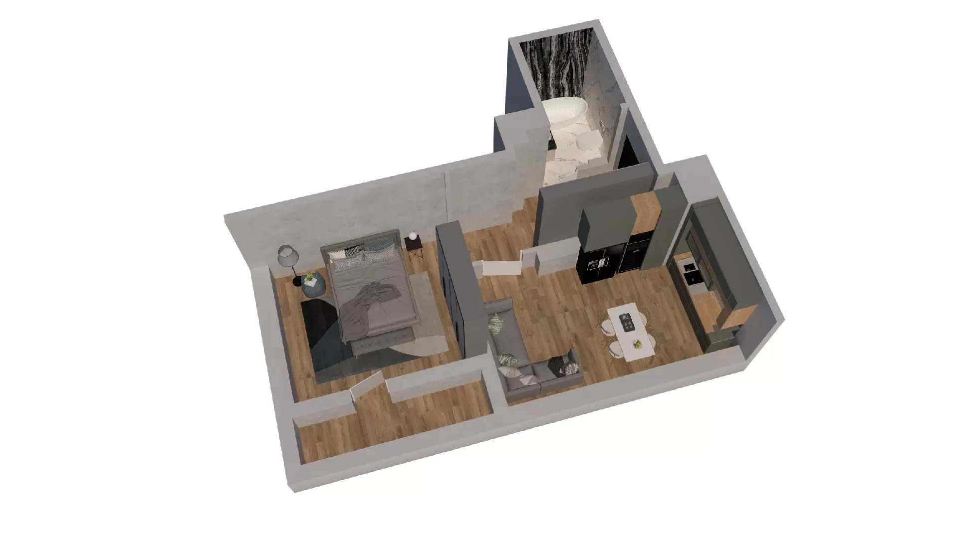 1-комнатная 35 м2 в ЖК Пальмира 2.0 корпус null этаж 10