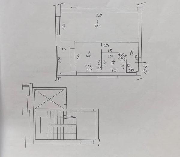 1-комнатная 40.1 м2 в ЖК undefined корпус null этаж 5