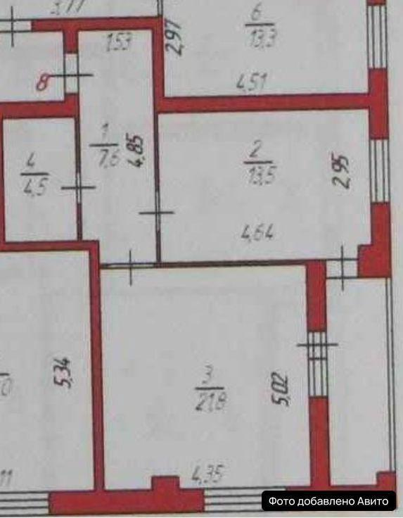 1-комнатная 46.5 м2 в ЖК undefined корпус null этаж 3
