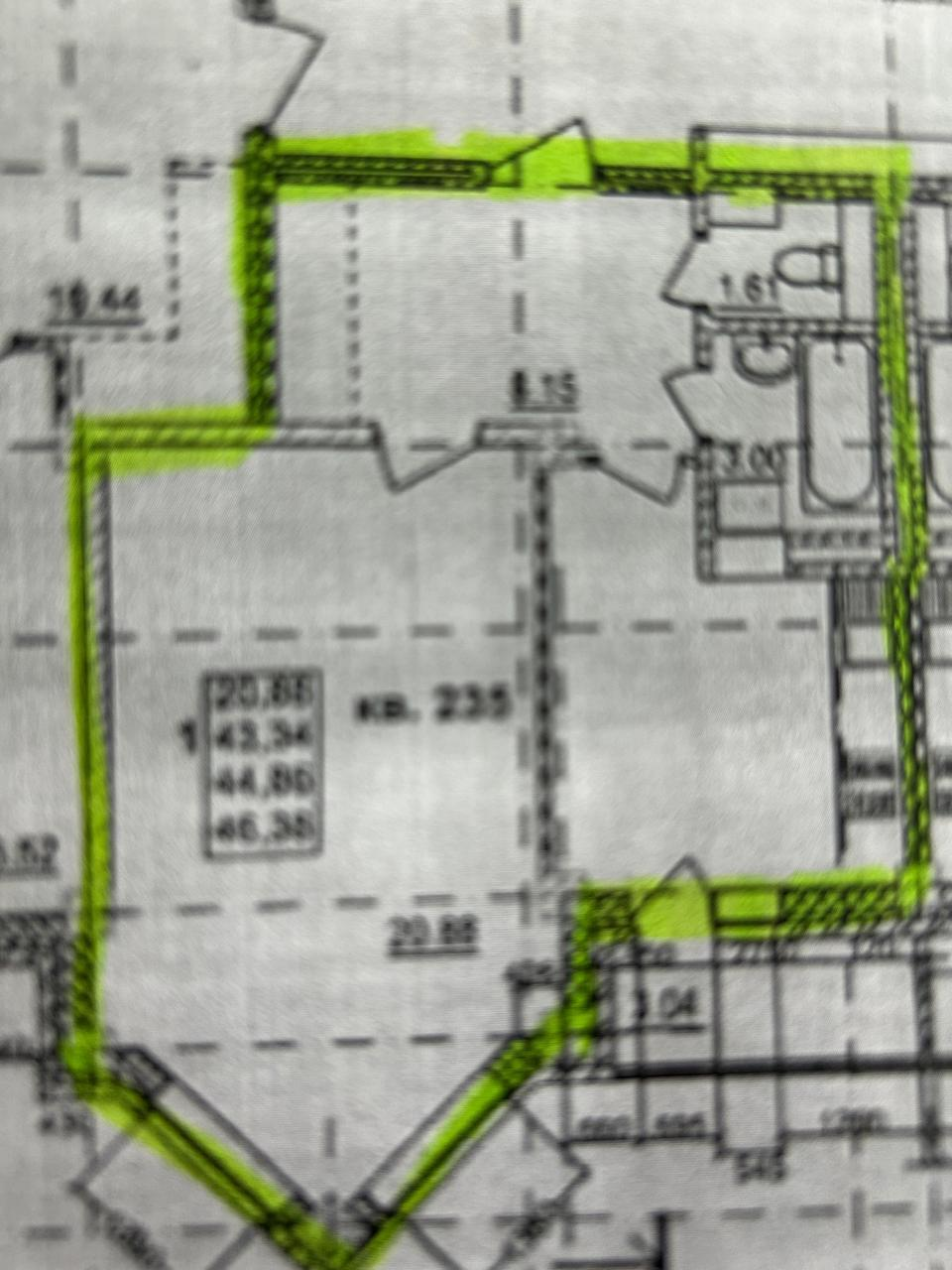 1-комнатная 44.8 м2 в ЖК undefined корпус null этаж 12