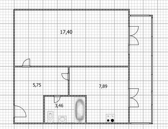 1-комнатная 42 м2 в ЖК undefined корпус null этаж 10