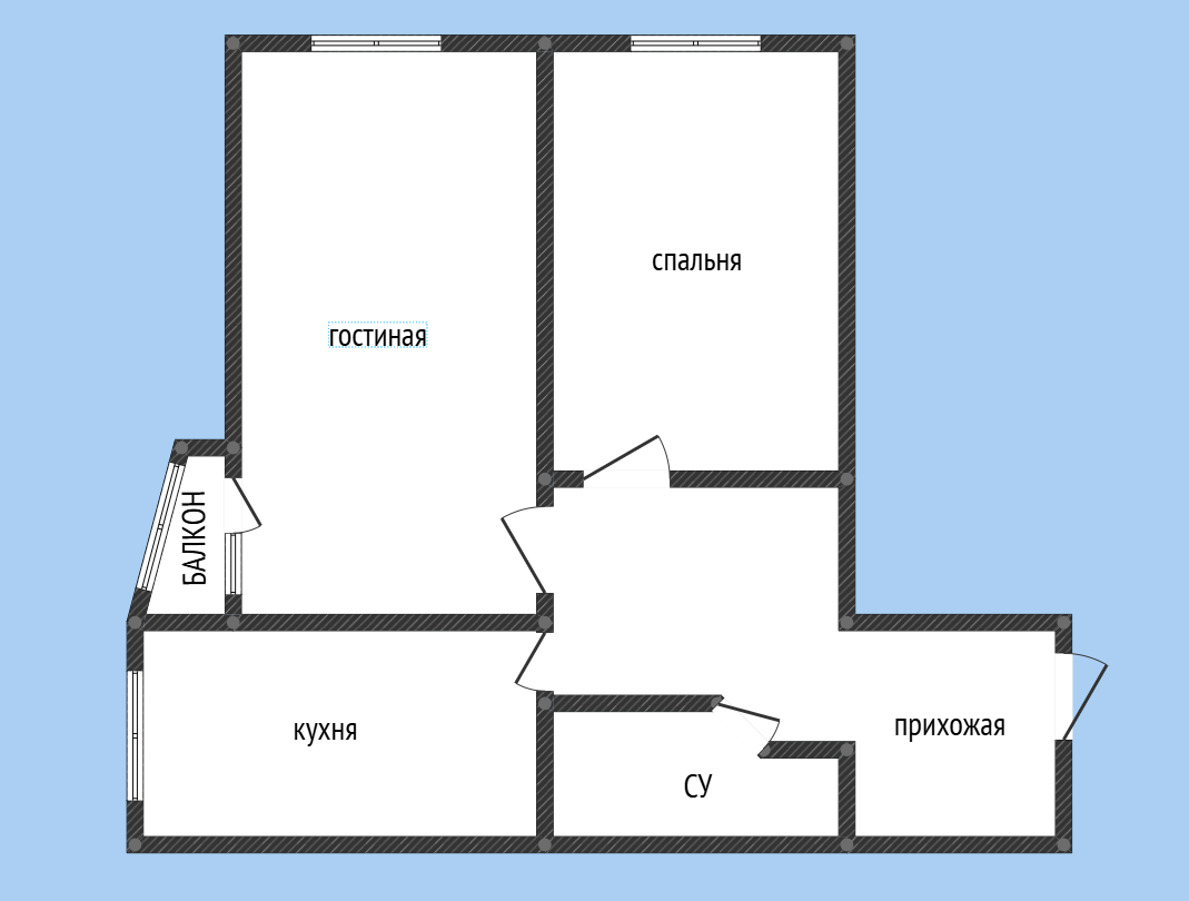 2-комнатная 90 м2 в ЖК undefined корпус null этаж 6