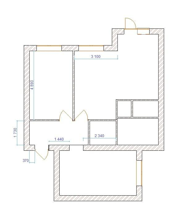3-комнатная 80.1 м2 в ЖК undefined корпус null этаж 3
