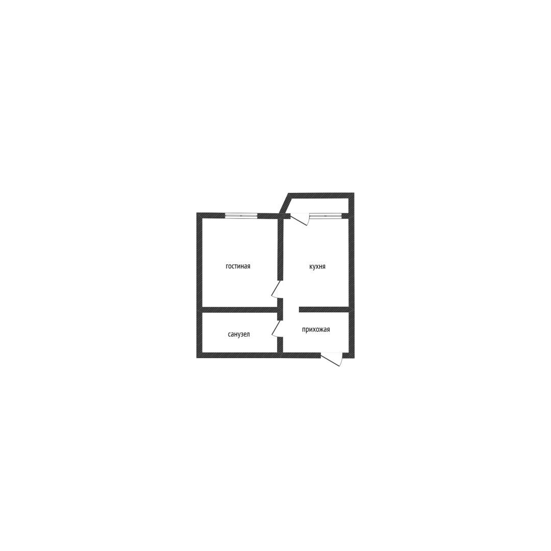1-комнатная 42.7 м2 в ЖК undefined корпус null этаж 11