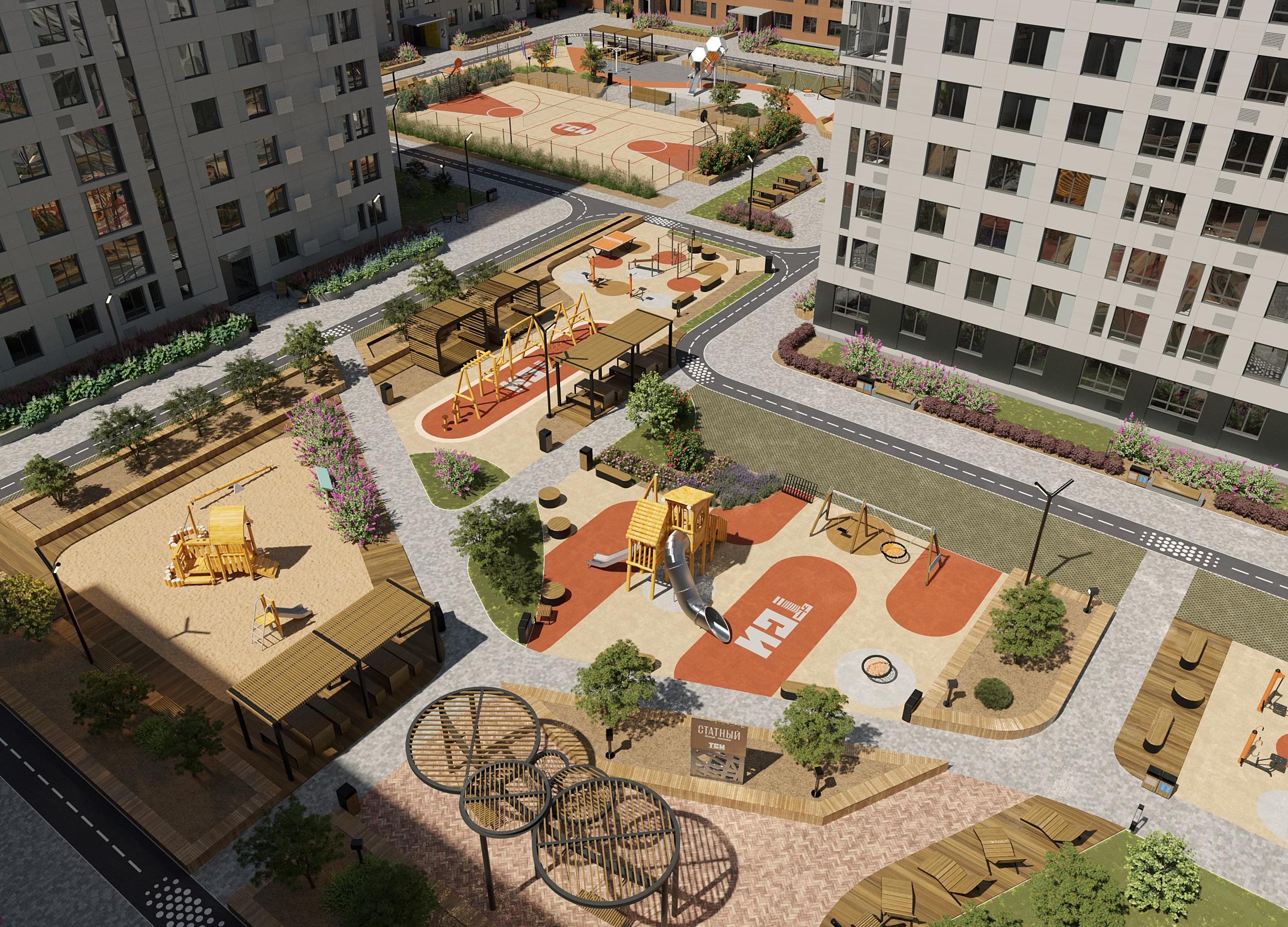 2-комнатная 46 м2 в ЖК Статный корпус null этаж 4