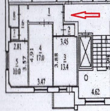 2-комнатная 57.7 м2 в ЖК undefined корпус null этаж 6