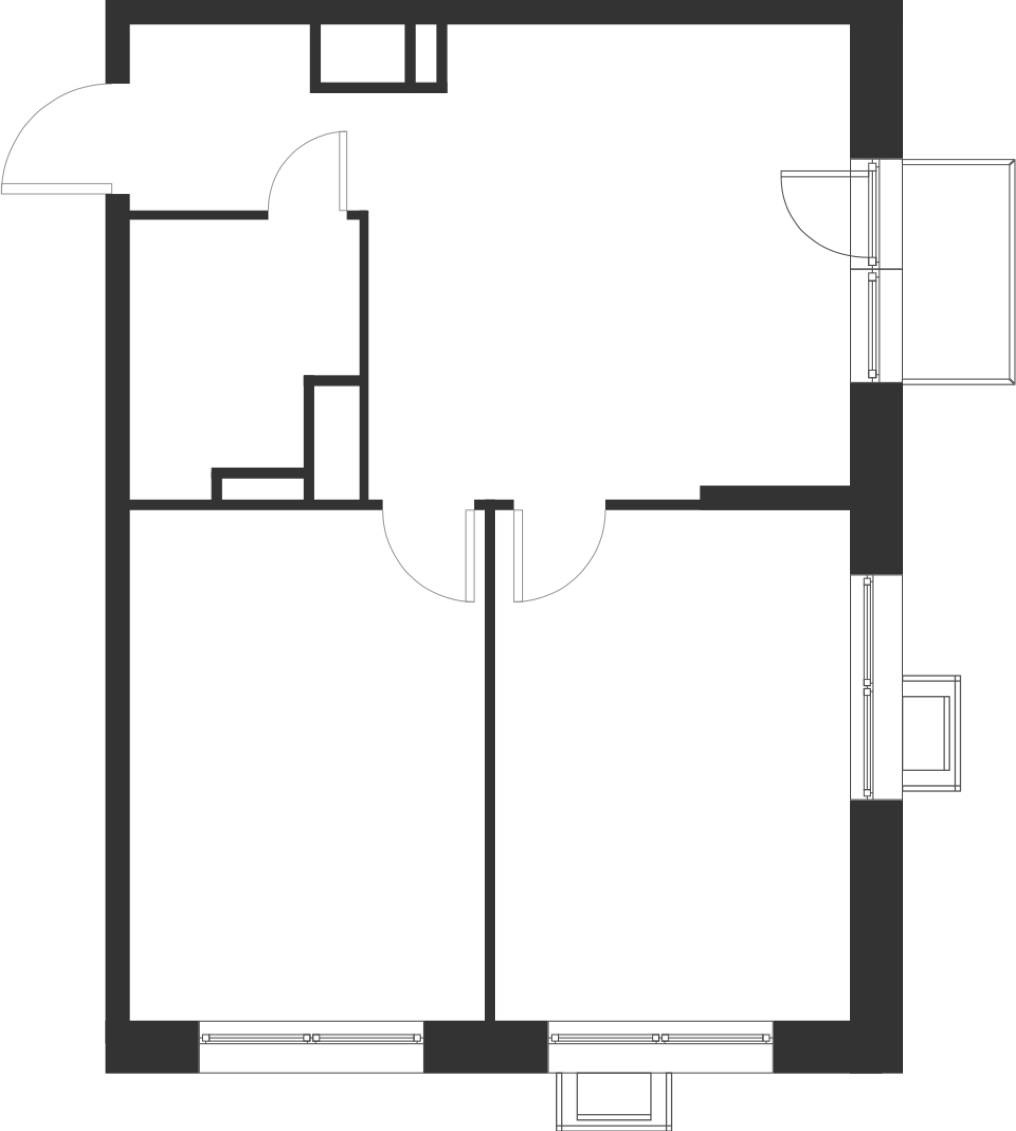 2-комнатная 51 м2 в ЖК Foreville корпус null этаж 13