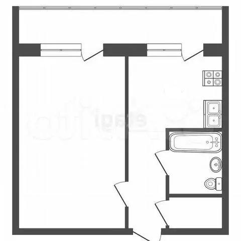 1-комнатная 33.9 м2 в ЖК undefined корпус null этаж 1