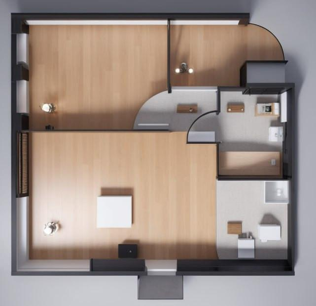 2-комнатная 40.8 м2 в ЖК undefined корпус null этаж 4