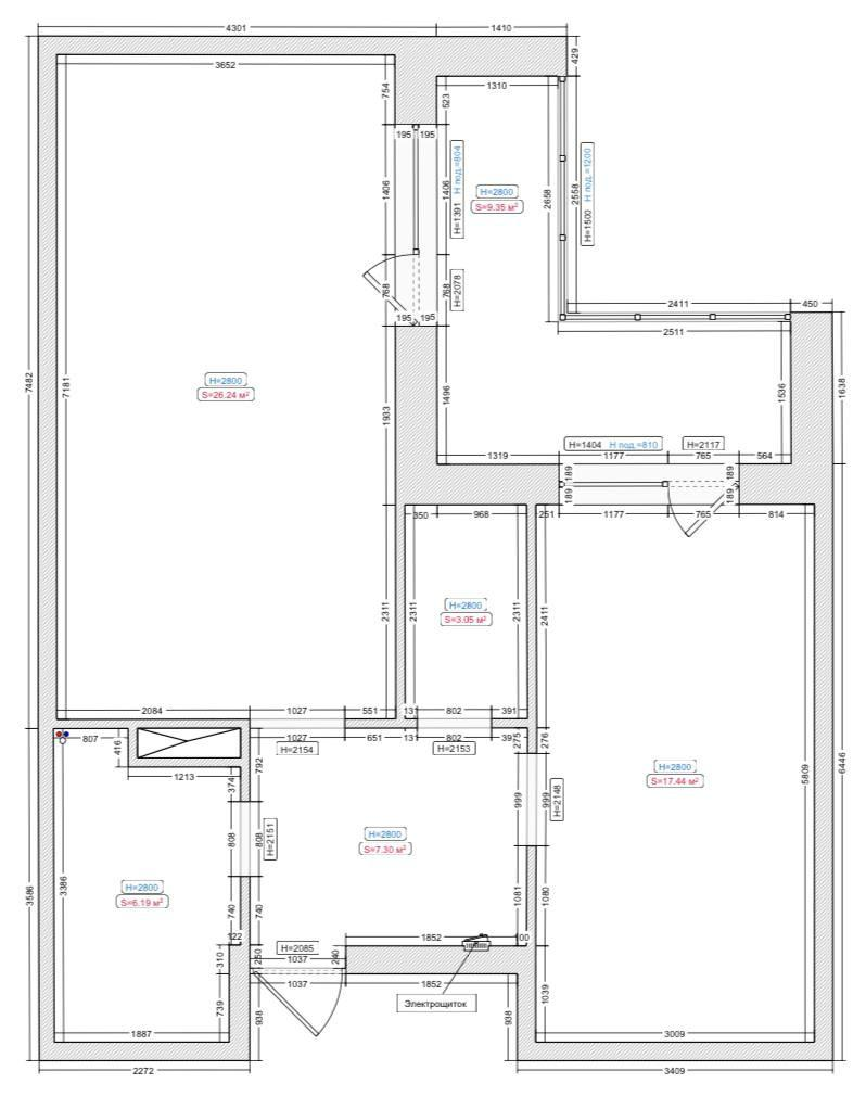 2-комнатная 62 м2 в ЖК undefined корпус null этаж 5