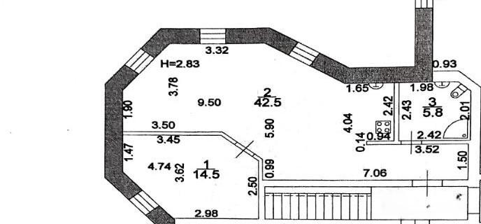 2-комнатная 62 м2 в ЖК undefined корпус null этаж 2