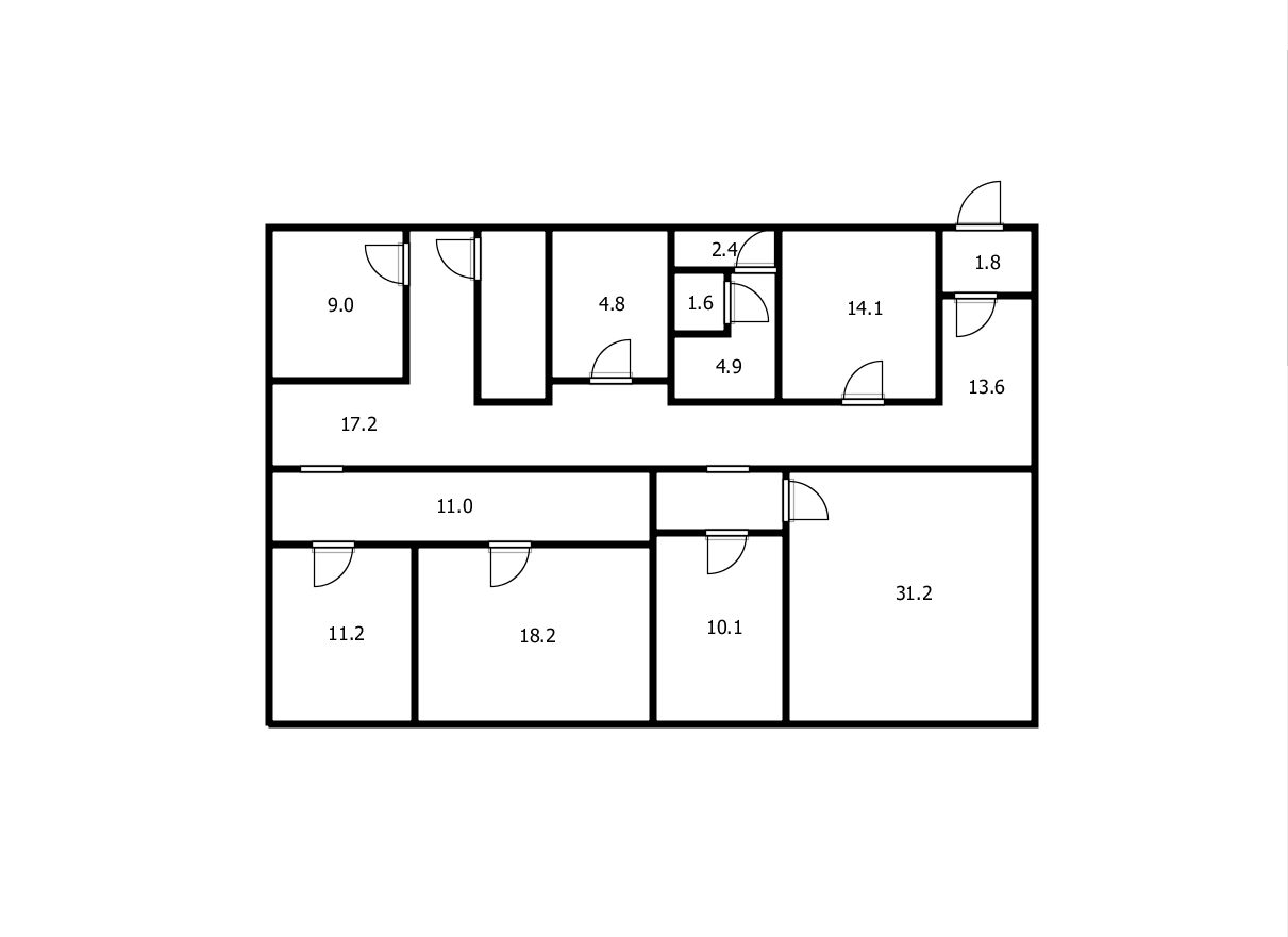 Студия 154.8 м2 в ЖК undefined корпус null этаж null