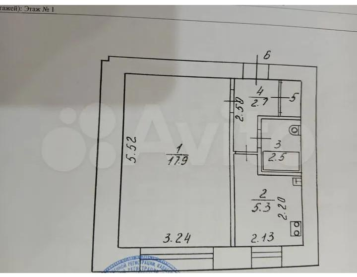 1-комнатная 29.2 м2 в ЖК undefined корпус null этаж 1