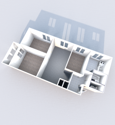 4-комнатная 58 м2 в ЖК undefined корпус null этаж 4