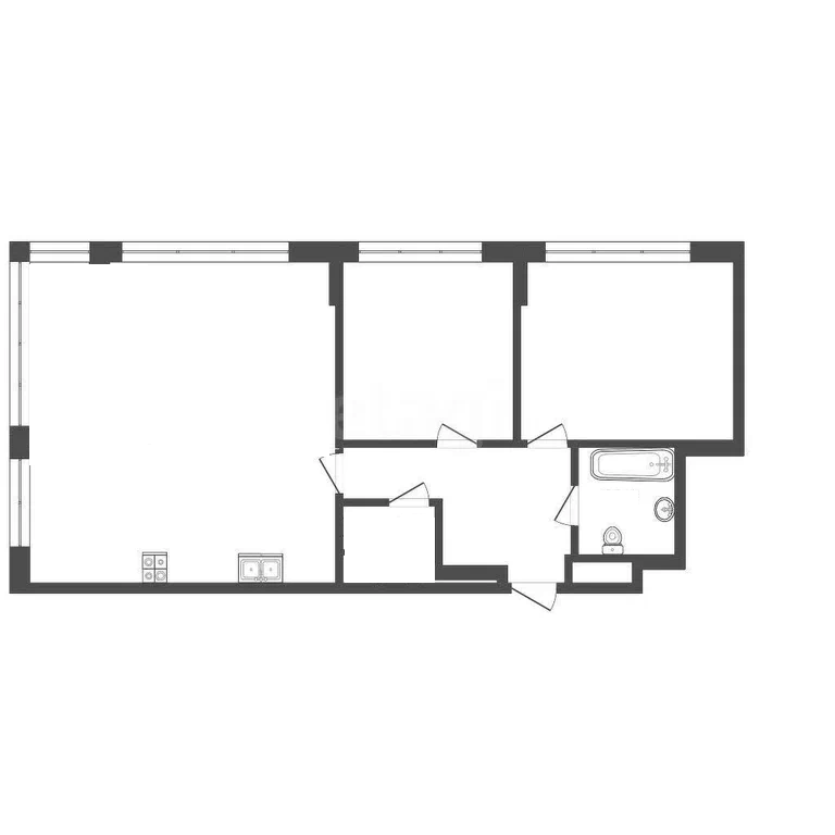 3-комнатная 67.7 м2 в ЖК undefined корпус null этаж 12
