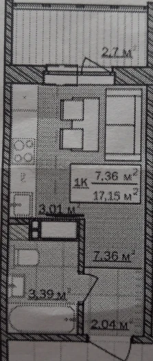 Студия 18.5 м2 в ЖК undefined корпус null этаж 14