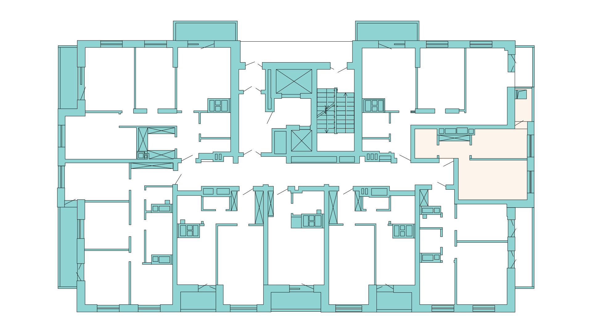 1-комнатная 27 м2 в ЖК Красный корпус null этаж 10