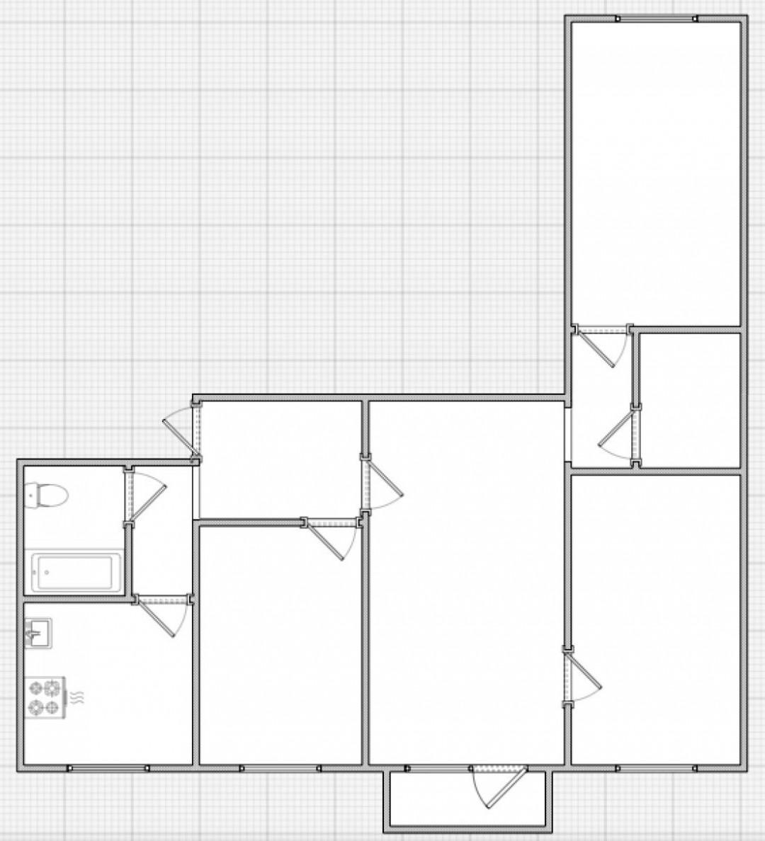 4-комнатная 69.3 м2 в ЖК undefined корпус null этаж 2