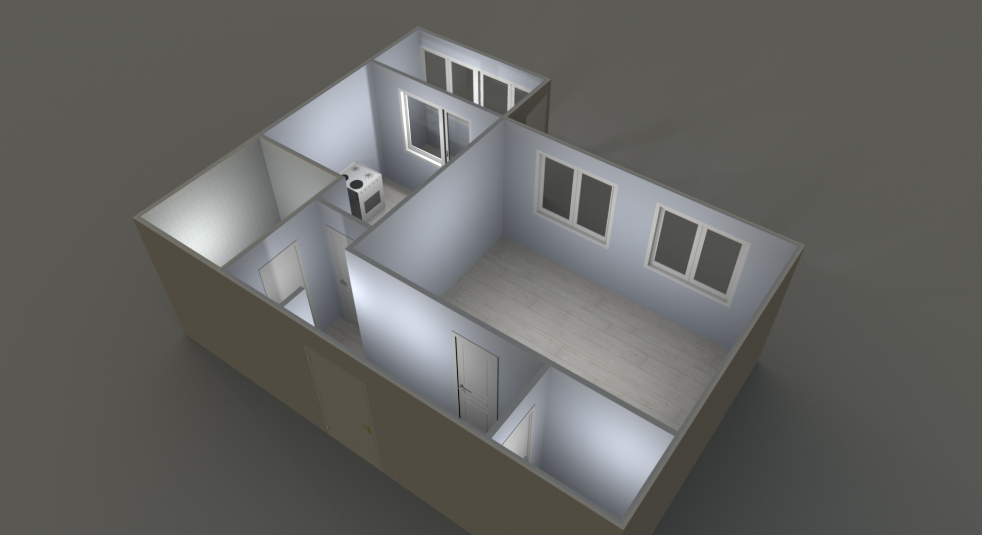 1-комнатная 38.1 м2 в ЖК undefined корпус null этаж 4