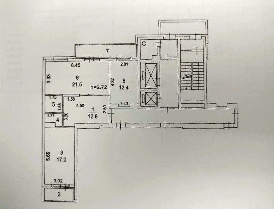 2-комнатная 68.4 м2 в ЖК undefined корпус null этаж 10