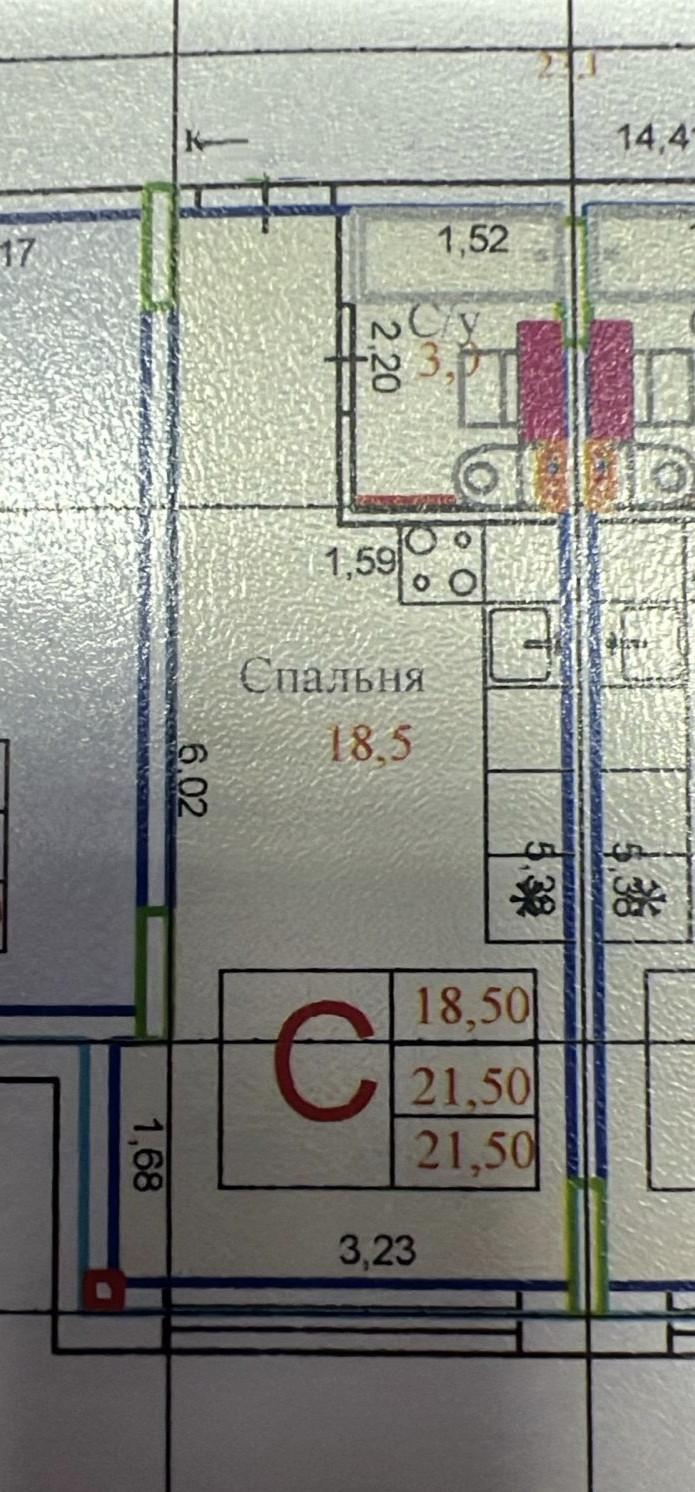 Студия 21.5 м2 в ЖК undefined корпус null этаж 4