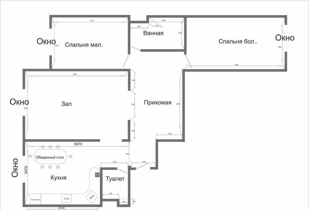 3-комнатная 85.3 м2 в ЖК undefined корпус null этаж 8
