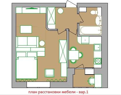 1-комнатная 36 м2 в ЖК undefined корпус null этаж 1