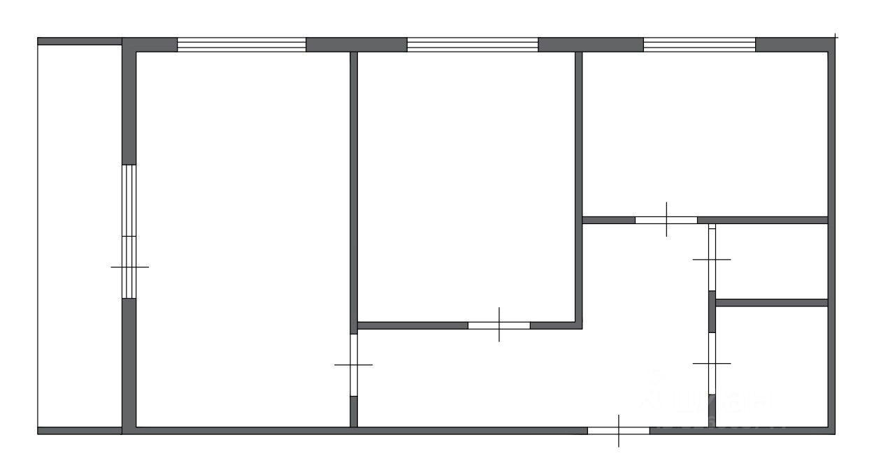 2-комнатная 54.2 м2 в ЖК undefined корпус null этаж 5